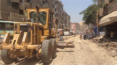 «شرق شبرا الخيمة»: تنفيذ 58% من توسعة شارع 15 مايو