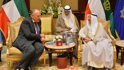 سامح شكري يبحث مع أمير الكويت سبل تعزيز وحدة الصف العربي