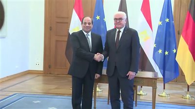 متحدث الرئاسة يستعرض تفاصيل زيارة السيسي لقصر رئاسة ألمانيا (فيديو)