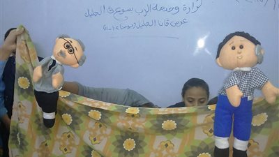 بالصور.. مدرسة الكاثوليك بقنا: رسوم متحركة لرحلة المسيح بالقدس