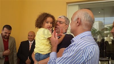 نجلة «شوبير» تُسانده في الانتخابات التكميلية للجبلاية (صور)