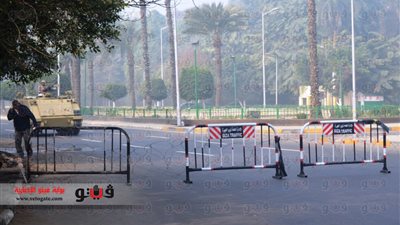 بالفيديووالصور.. قوات الأمن تغلق ميدان النهضة قبل تظاهرات الإرهابية