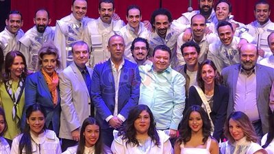 بالصور.. نجوم الفن في عرض «سلم نفسك» لخالد جلال