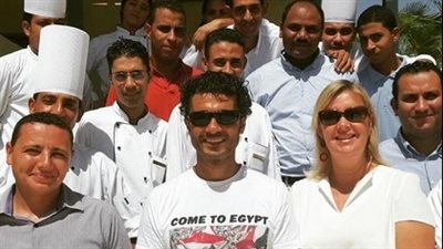 بالصور.. خالد النبوي يدشن حملة «تعالوا على مصر» من قلب أسوان