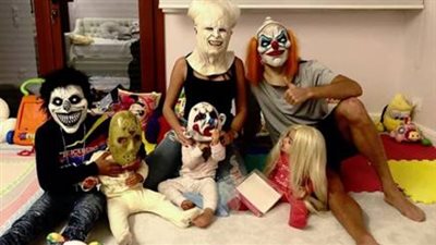 رونالدو يحتفل بالهالوين مع أسرته