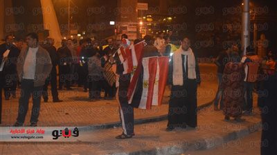 أهالي الدقهلية يحتفلون بنجاح الاستفتاء