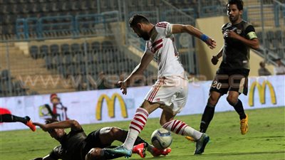 بالفيديو والصور.. الزمالك يتقدم على الإنتاج بهدف «كهربا» في الشوط الأول