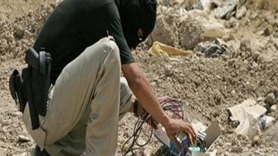 إحباط تفجير عبوتين ناسفتين بكرم القواديس في الشيخ زويد