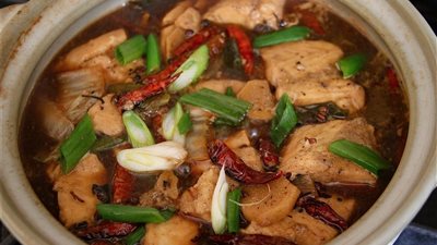 طريقة إعداد «طاجن يخنى سمك البياض»