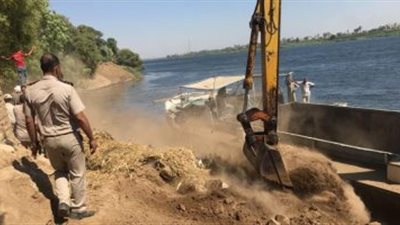 إزالة 211 حالة تعد على حيز الآثار ومجرى النيل بقنا