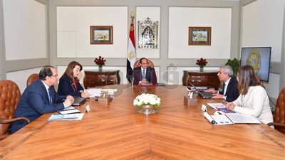 السيسي يجتمع بوزراء «التضامن والتخطيط والصناعة».. يبحث خطط تشغيل الشباب في المحافظات.. دعم المشروعات الصغيرة والمتوسطة.. إنشاء مصنع أخشاب في الجابون.. والتمكين الاقتصادي للفئات الأكثر احتياج