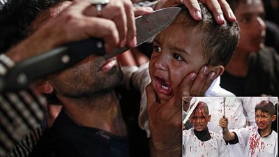بالفيديو والصور.. طقوس دموية في احتفالات «عاشوراء» بالهند وأفغانستان
