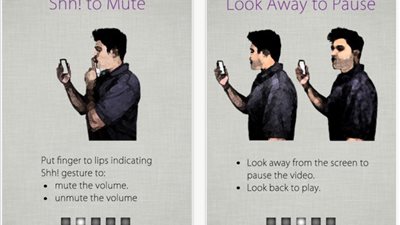 تٓحكم في فيديوهاتك بالعين والفم بطريقة سحرية مع «LookAway player»