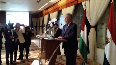 بالصور.. عمرو موسى: قضية فلسطين ستظل على أجندة العرب والعالم