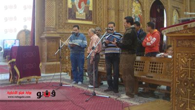 بالفيديو والصور.. الأقباط يحتفلون بـ«عيد الغطاس» وسط تكثيف أمني بأسوان