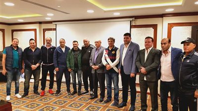 مجلس المصري يحفز لاعبي الفريق قبل مواجهة الإسماعيلي (صور)