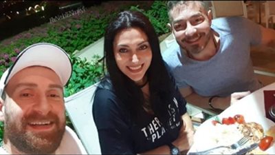 نضال الشافعي ومايا نصر وأحمد زاهر في كواليس «زنزانة 7» (صور)