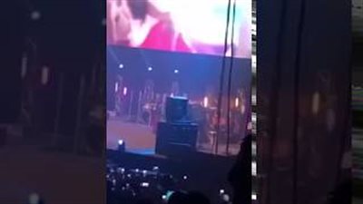 عمرو دياب يشتبك مع الأمن الإنجليزي بسبب دينا الشربيني (فيديو)