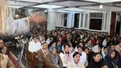 بالصور.. مطرانية قنا تواصل احتفالاتها بالليالي الختامية لمولد مارجرجس