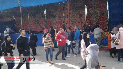 هدوء حذر بجامعة حلوان