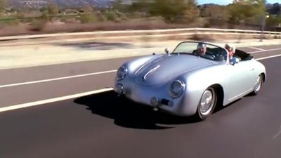 بالفيديو.. مذيع برامج السيارات جاي لينو يختبر بورش 356 الكلاسيكية