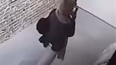 صدمة امرأة لسقوط جدار يحمل لوحات قيمة أثناء تصويرها (فيديو وصور)