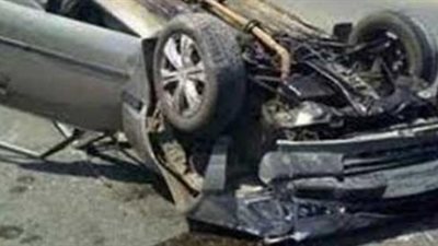 مصرع ضابط شرطة في حادث انقلاب سيارة بأكتوبر