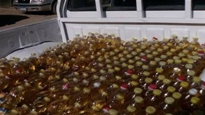 التحفظ على 2.8 طن زيت طعام وعسل وطحينة مغشوشة داخل مخزن بالمنيب