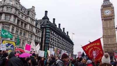 تظاهرة في لندن لطرد الإخوان من بريطانيا