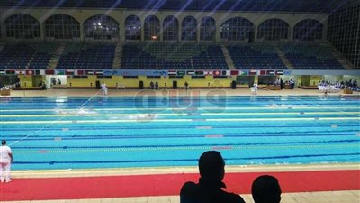 صور.. إدريس والكشرى يفتتحان البطولة العربية للسباحة بالكلية الحربية