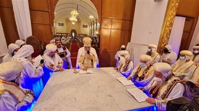 البابا تواضروس يدشن ثلاثة مذابح بدير الأنبا توماس بالخطاطبة