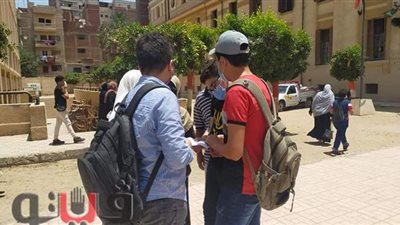تباين آراء طلاب الإعدادية بالشرقية حول امتحان الهندسة | صور