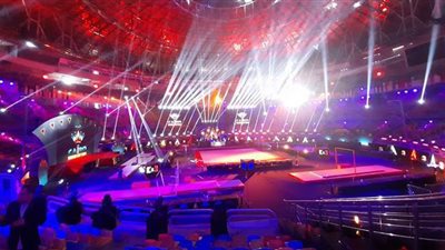 الاستعدادات النهائية لاستاد القاهرة قبل افتتاح كأس العالم للجمباز | صور