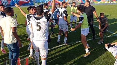 فرحة لاعبي حرس الحدود بعد الفوز علي فاركو واقتراب الصعود للممتاز | صور