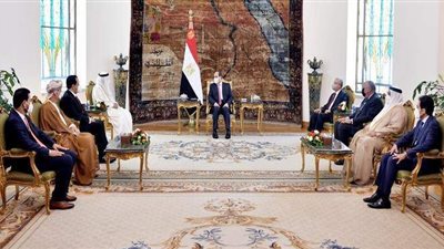 الرئاسة في أسبوع.. رئيس البرلمان العربي: السيسي قدم مصر للعالم كنموذج تنموي عربي زاخر بالإنجازات.. ورئيس المجلس الأوروبي يعرب للرئيس عن خالص التقدير لجهود مصر للتهدئة في الأراضي الفلسطينية