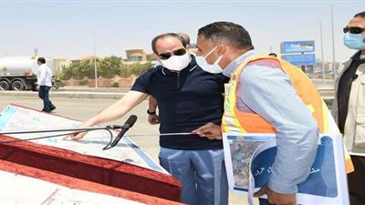 9 صور ترصد تفقد السيسي لأعمال تطوير وصيانة الطريق الدائري حول القاهرة