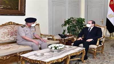 السيسي يستقبل وزير الدفاع | صور
