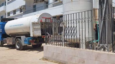 توفير سيارة لضخ الأكسجين لشبكة مستشفى دكرنس بالتزامن مع صيانة التانك