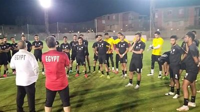 المنتخب الأولمبي يخوض مرانه الأول بالعين السخنة | صور