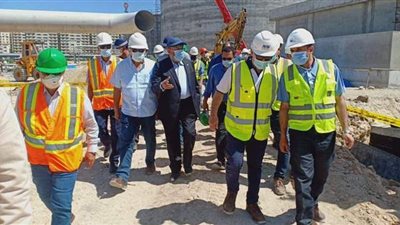 مسئولو الجهاز التنفيذي للمياه يتفقدون محطة التنقية الشرقية بالإسكندرية