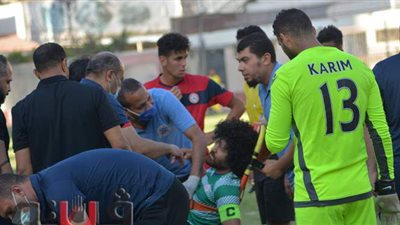 بعد ابتلاع لسانه.. إنقاذ لاعب بلدية المحلة من الموت أمام الحدود بالقسم الثاني | صور