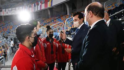 وزير الرياضة يشهد ختام بطولة كأس العالم للجمباز الفني