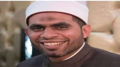 تشييع جثمان إمام مسجد السيدة زينب بقرية دملو في بنها