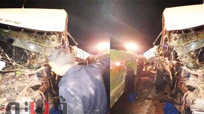 محافظ ومدير أمن الوادي الجديد ينتقلان لموقع حادث طريق الداخلة | صور