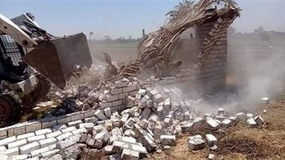 إزالة 8 حالات تعد على الأراضي الزراعية بالمنيا