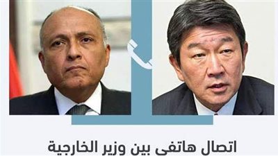 وزير الخارجية يبحث مع نظيره الياباني سبل تعزيز العلاقات الثنائية