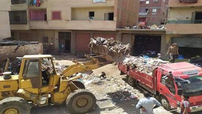 رفع 520 طن قمامة بأوسيم والوراق ومنشأة القناطر في الجيزة