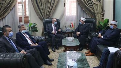 مفتي الجمهورية يؤكد لوفد فلسطيني الدور المصري الداعم للقدس والقضية