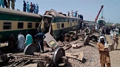 ارتفاع عدد قتلى حادث قطاري باكستان إلى 55 قتيلا و100 جريح