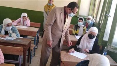 محافظ شمال سيناء يتفقد لجان امتحانات الشهادة الإعدادية | صور